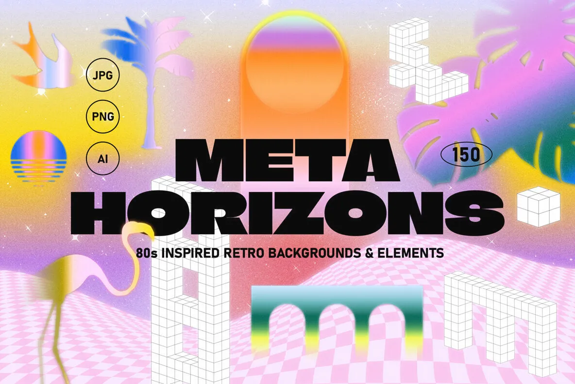 Meta Horizons Vector Elements