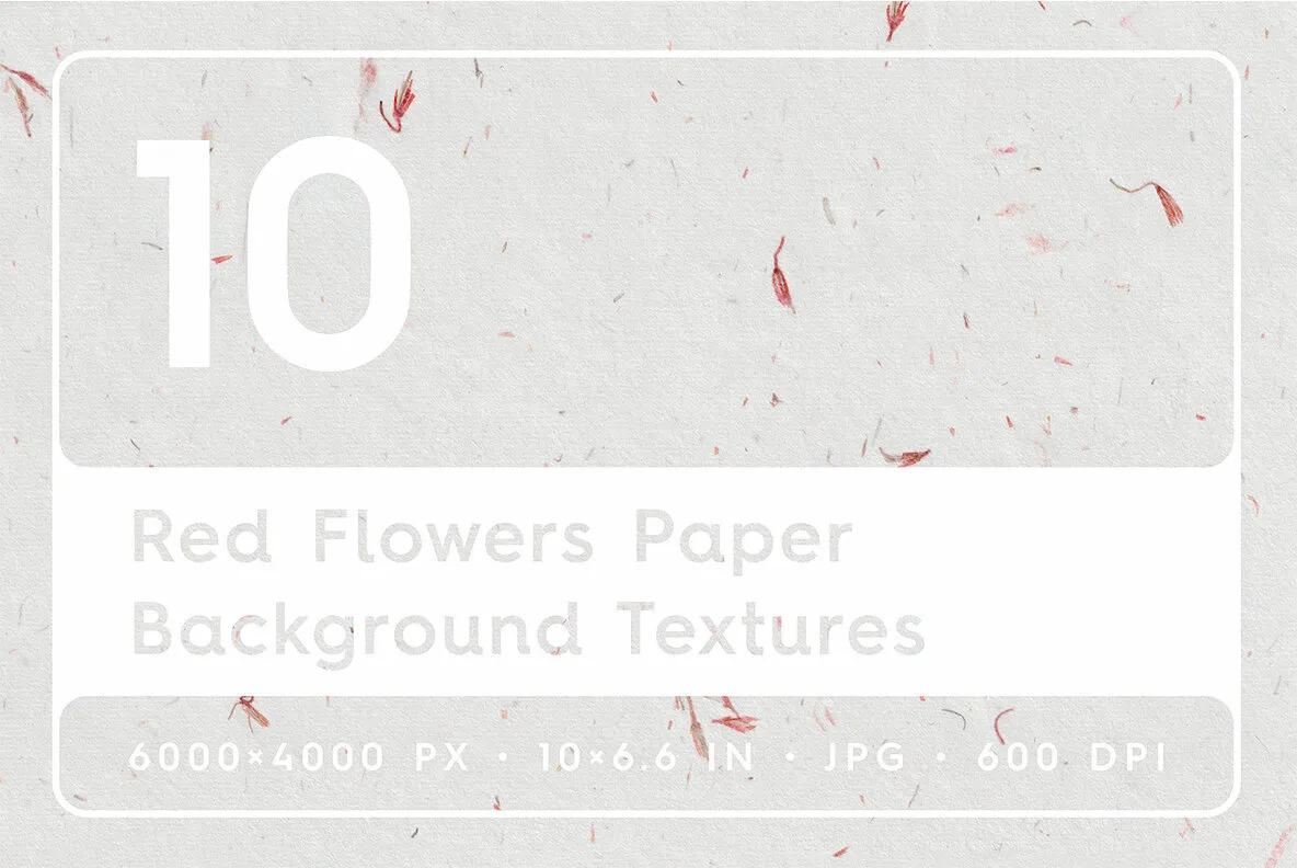 10 Red Flowers Paper Textures Backgrounds