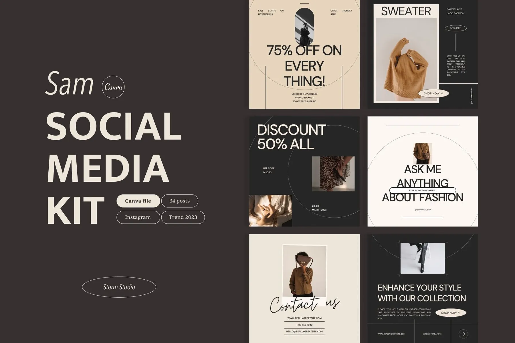 Social Media Kit - CANVA Graphics