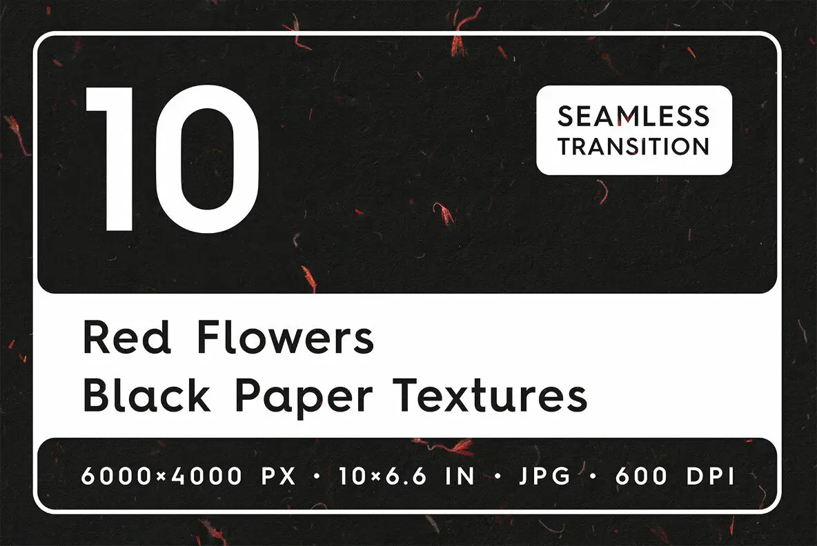 10 Red Flowers Black Paper Textures Backgrounds