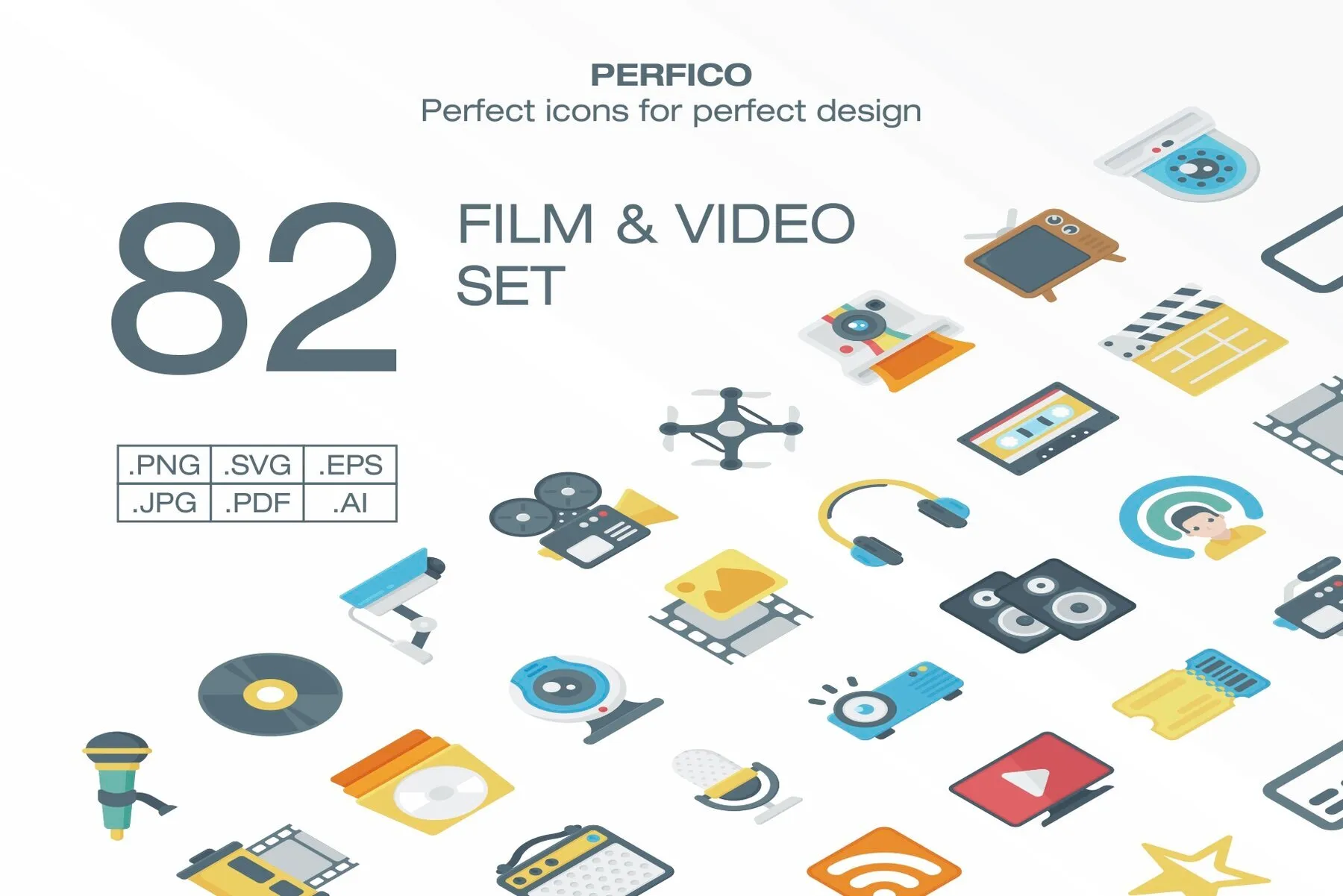 Perfico Film & Video icon set