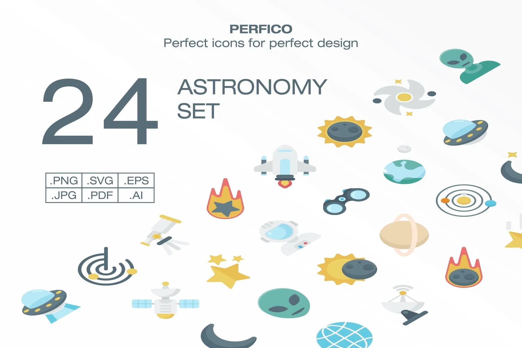 Perfico Astronomy icon set