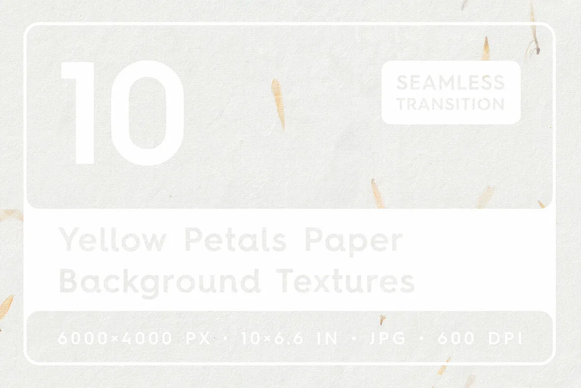 10 Yellow Petals Paper Textures