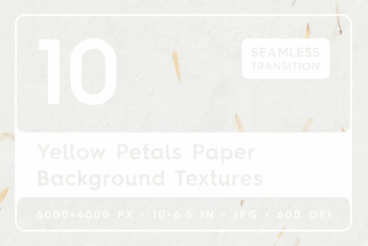 10 Yellow Petals Paper Textures