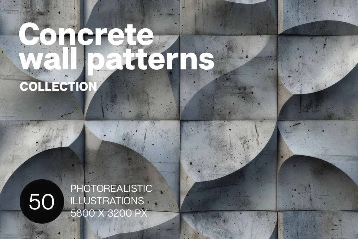 Concrete wall patterns