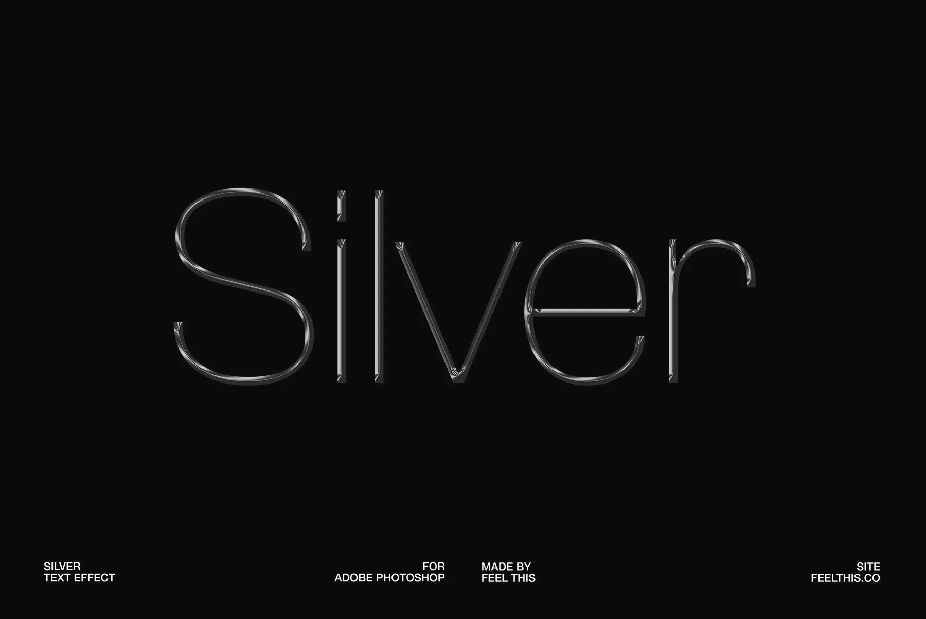 Silver Text Effect