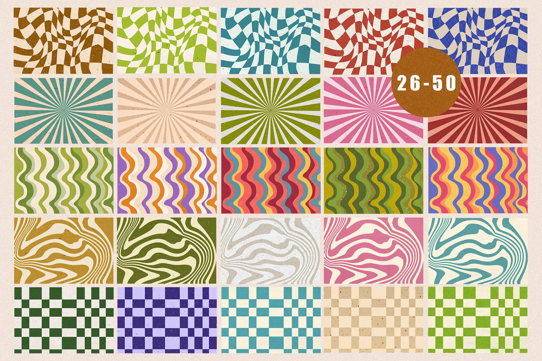 Retro Color Collage 160 Retro Collage Textures Graphics - YouWorkForThem