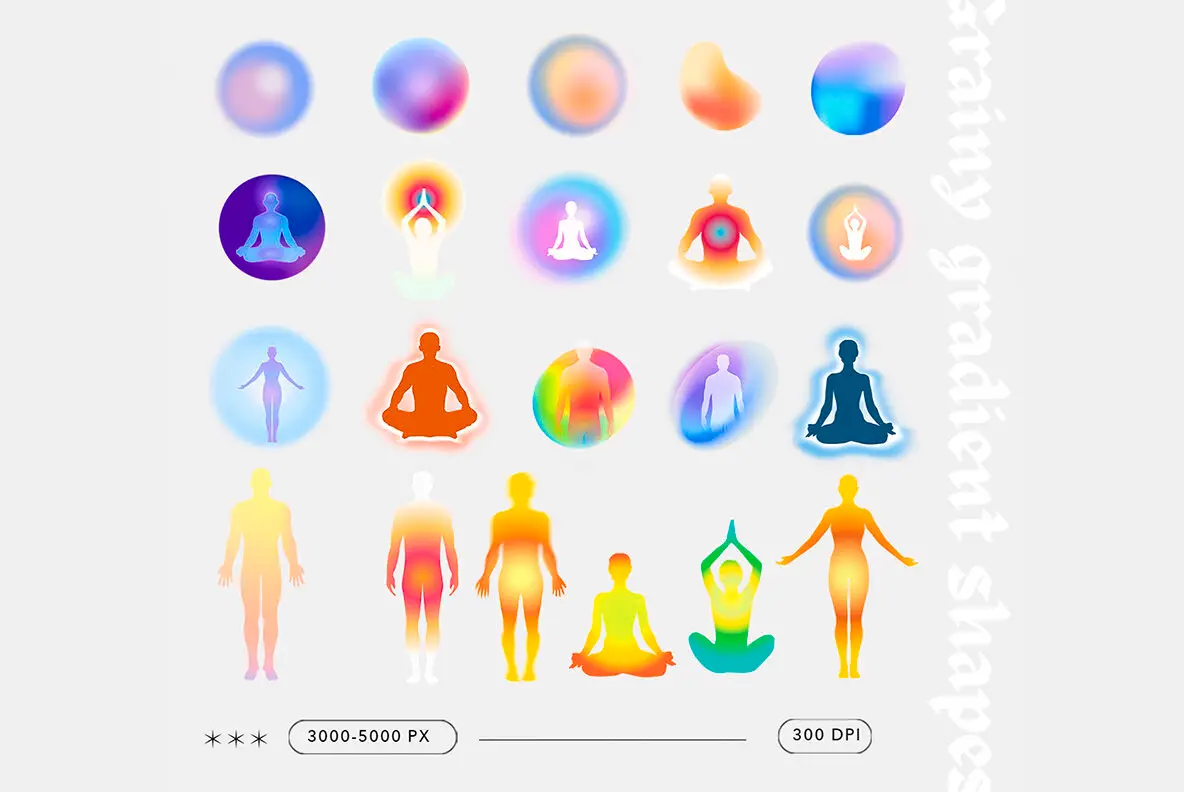 Aura Gradient Grainy Textures Gradients - YouWorkForThem