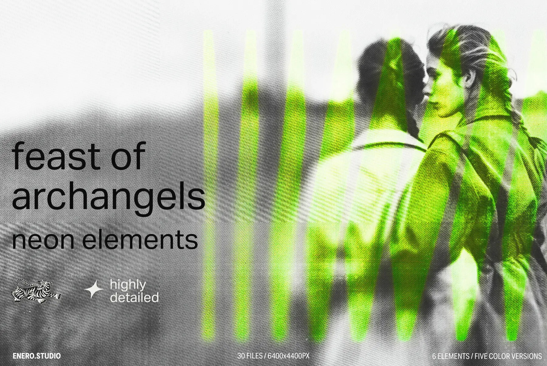 Feast of Archangels - Neon elements