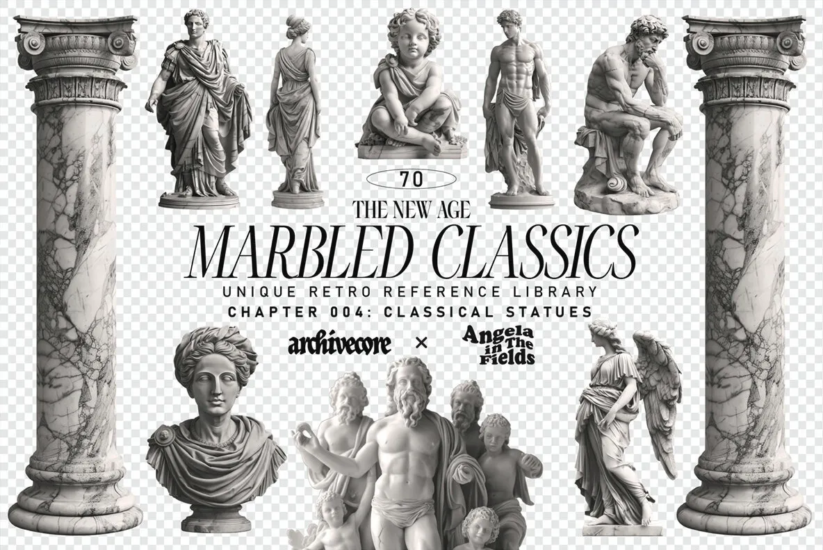 Marbled Classics Vintage Graphics