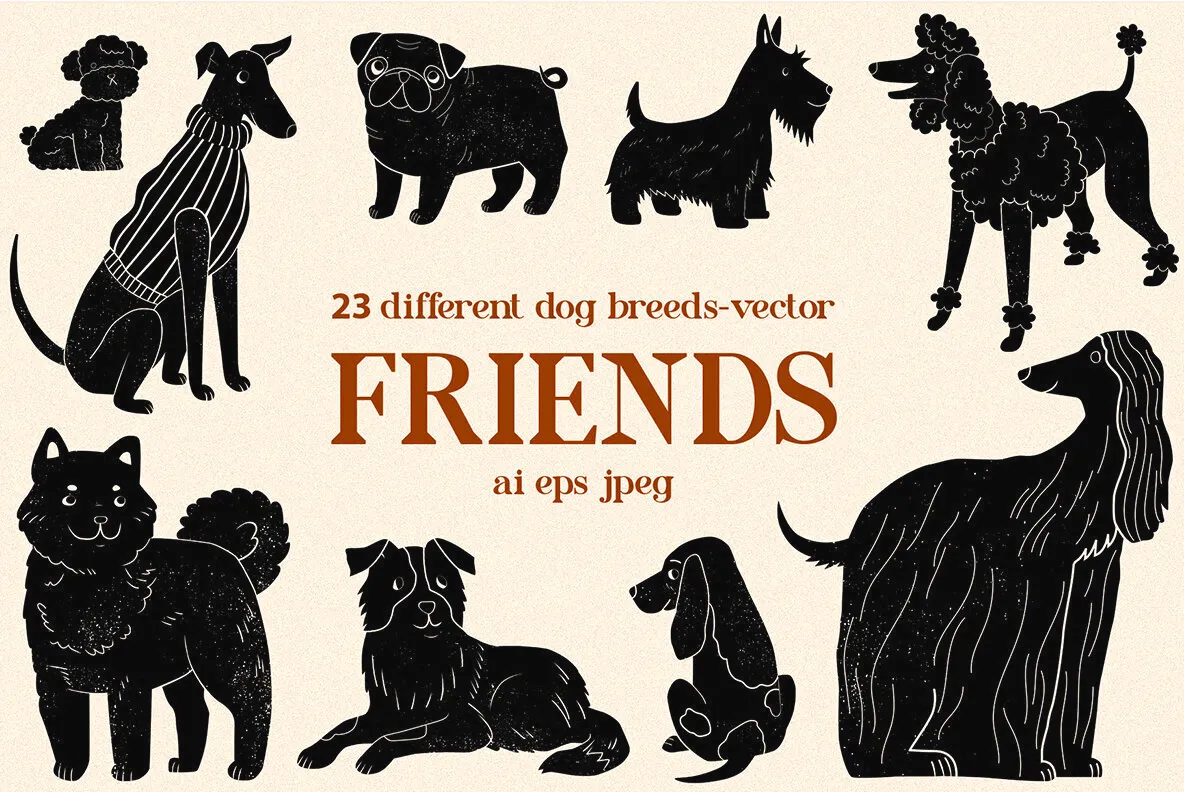 Friends 23 Different Dog Breeds