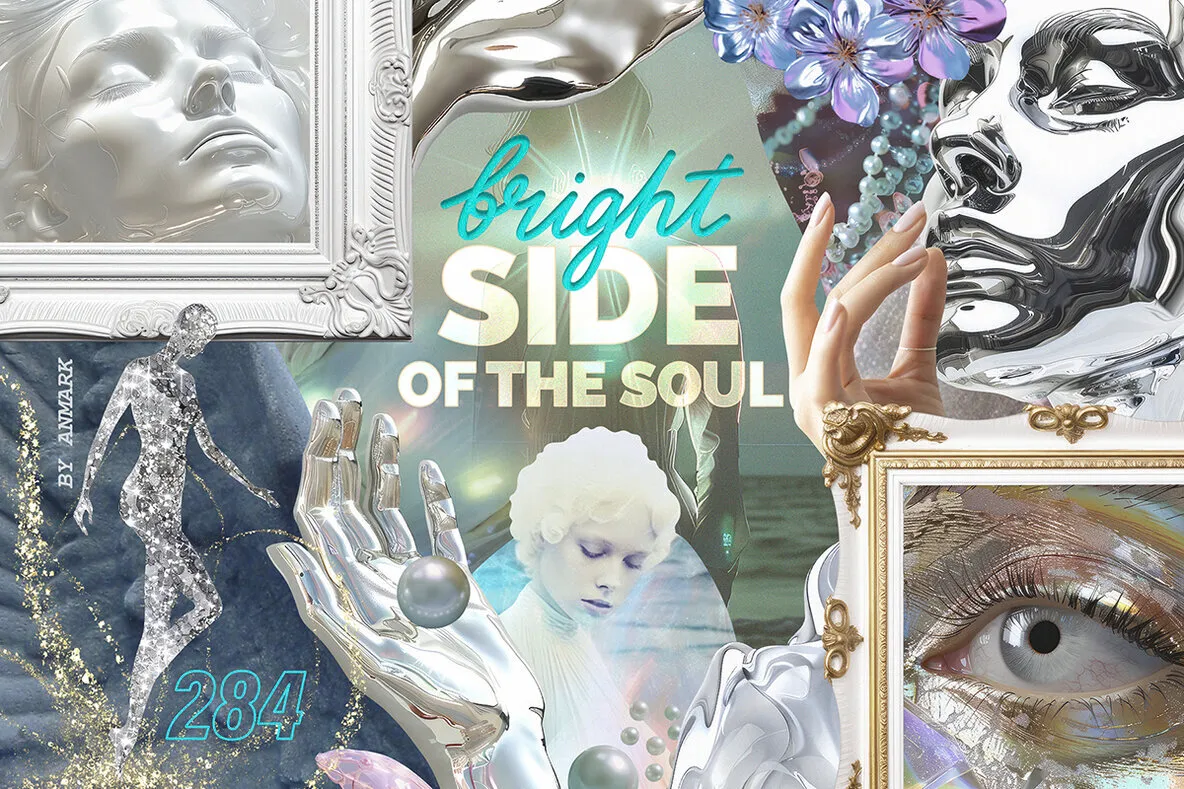 Bright Side Of The Soul Mixed Media Collage Pack