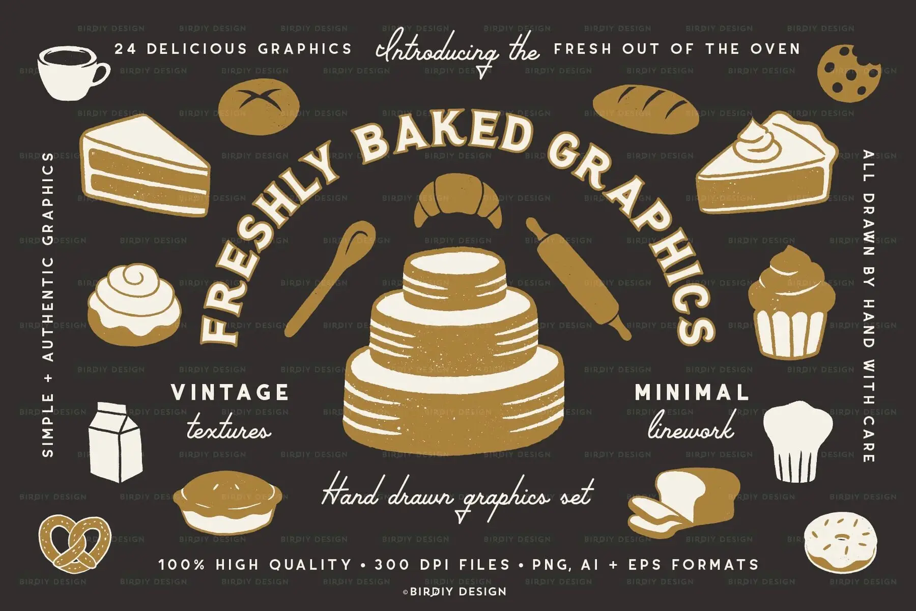 Freshly Baked Graphics Bakery Icons