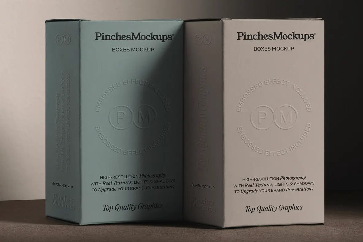 Embossed Boxes Mockup PMBM25