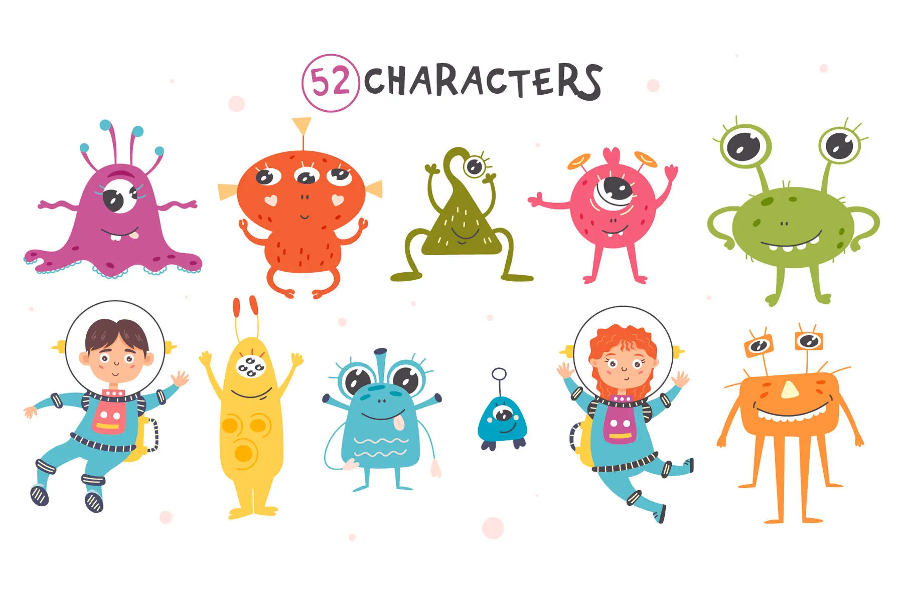 Cute Space Vector Collection Graphics - YouWorkForThem