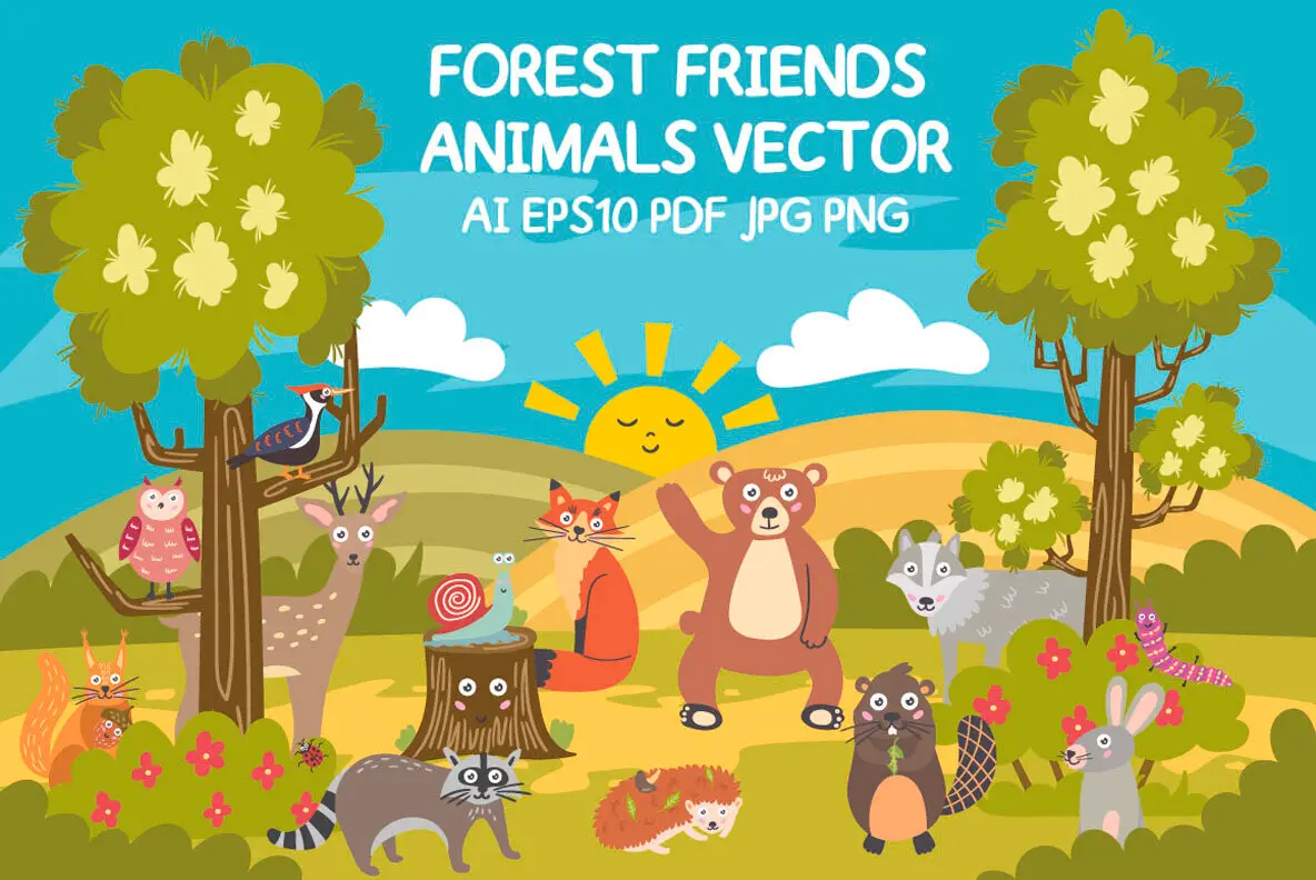 Forest Friends Animals