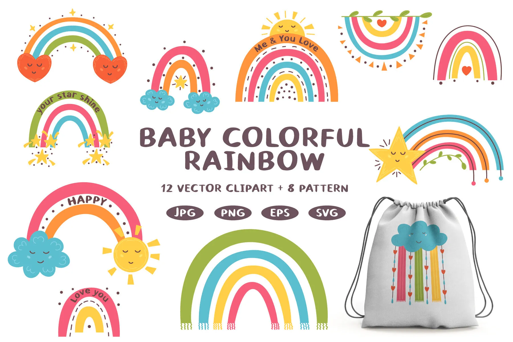 Baby Colorful Rainbow