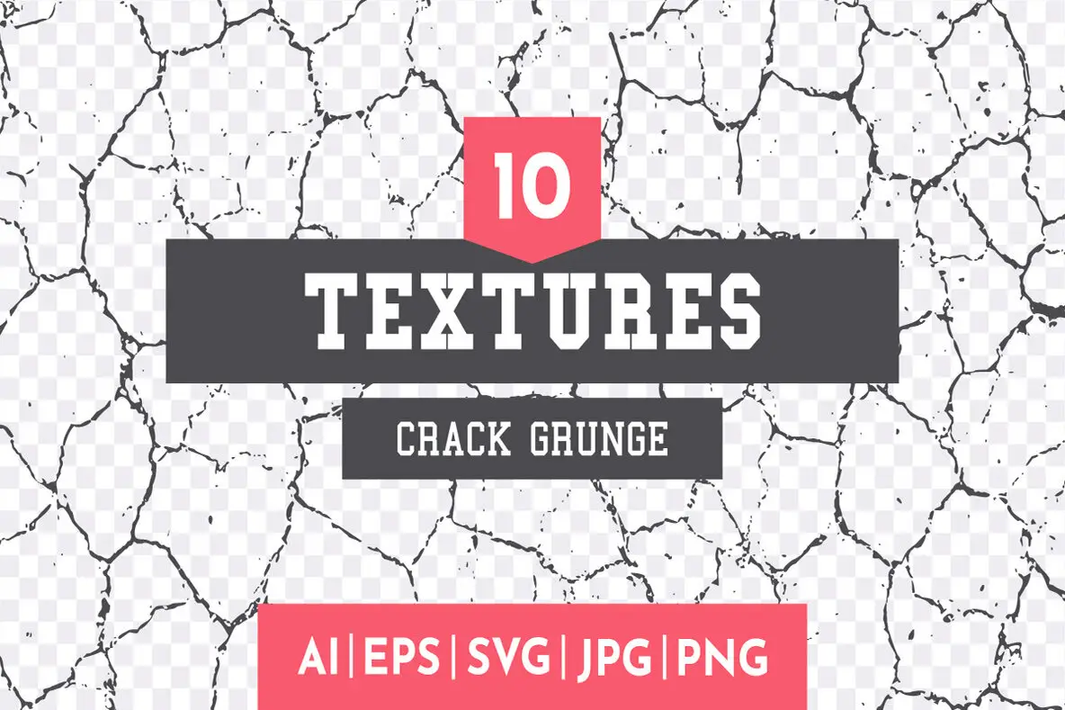 10 Grunge Crack Textures