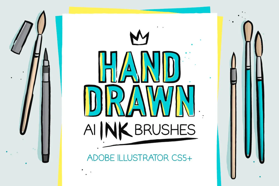 Hand Drawn Ink Brushes