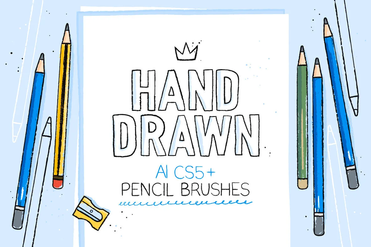 Hand Drawn Pencil brushes