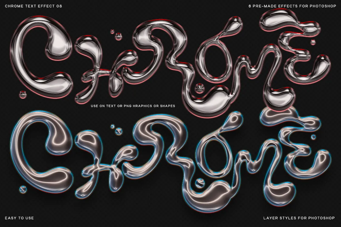 Chrome Text Effect 08 Graphics - YouWorkForThem