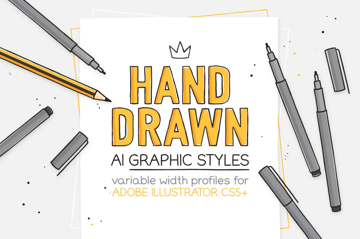 Hand Drawn Styles and Brushes Vol 1