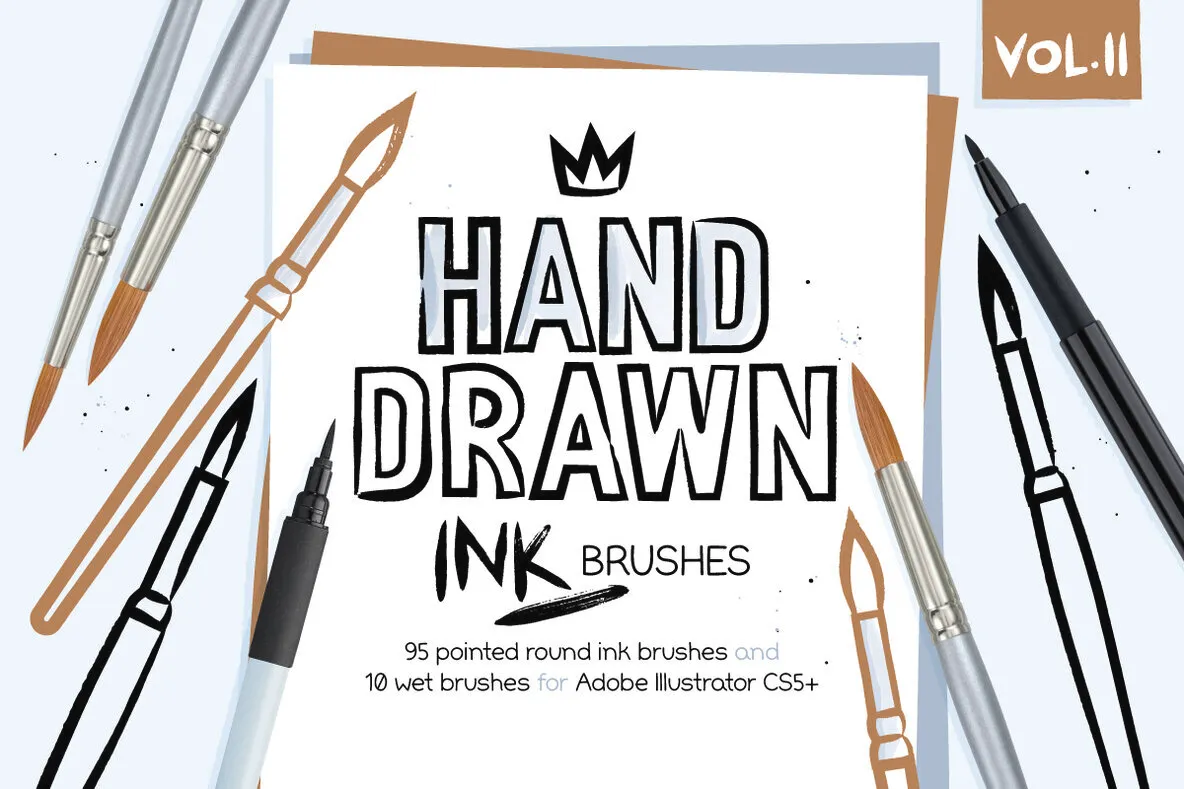 Ink and Watered Ink Brushes