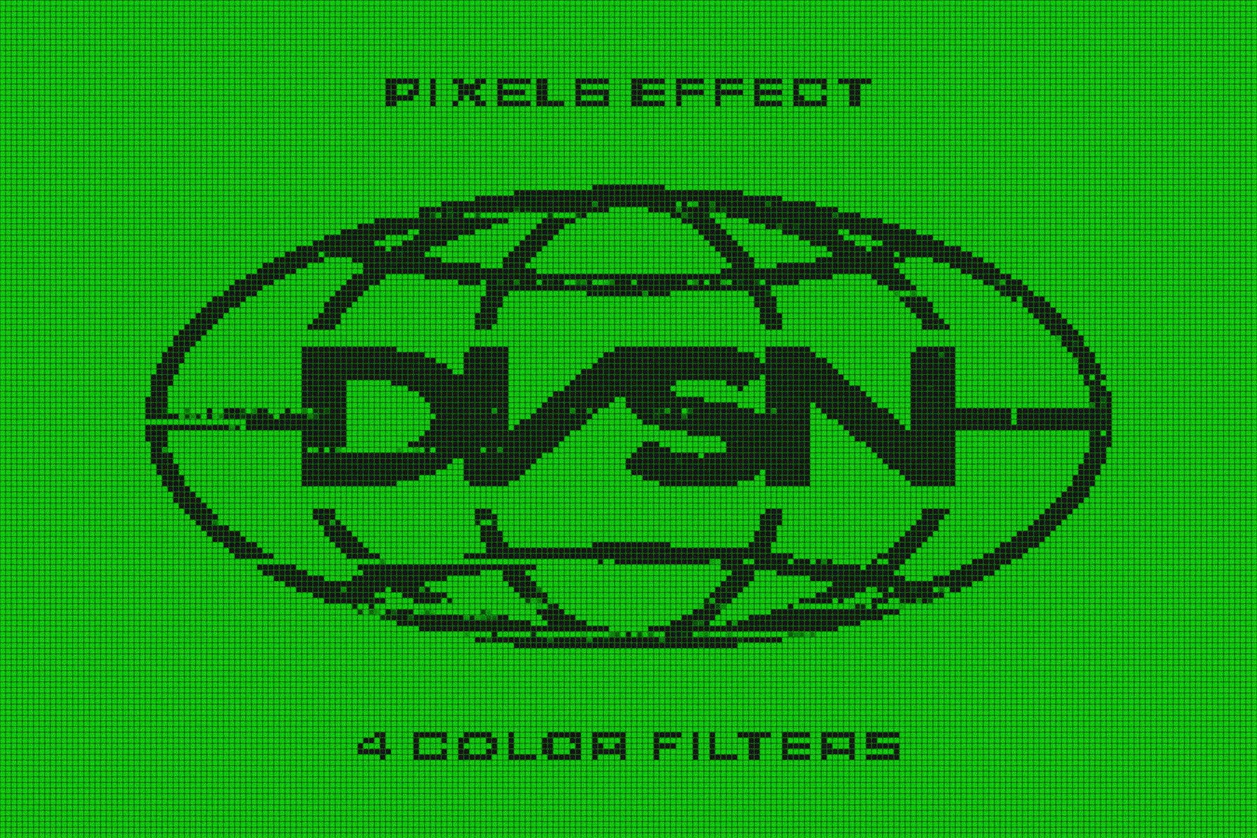Pixel Screen Text & Logo Effect