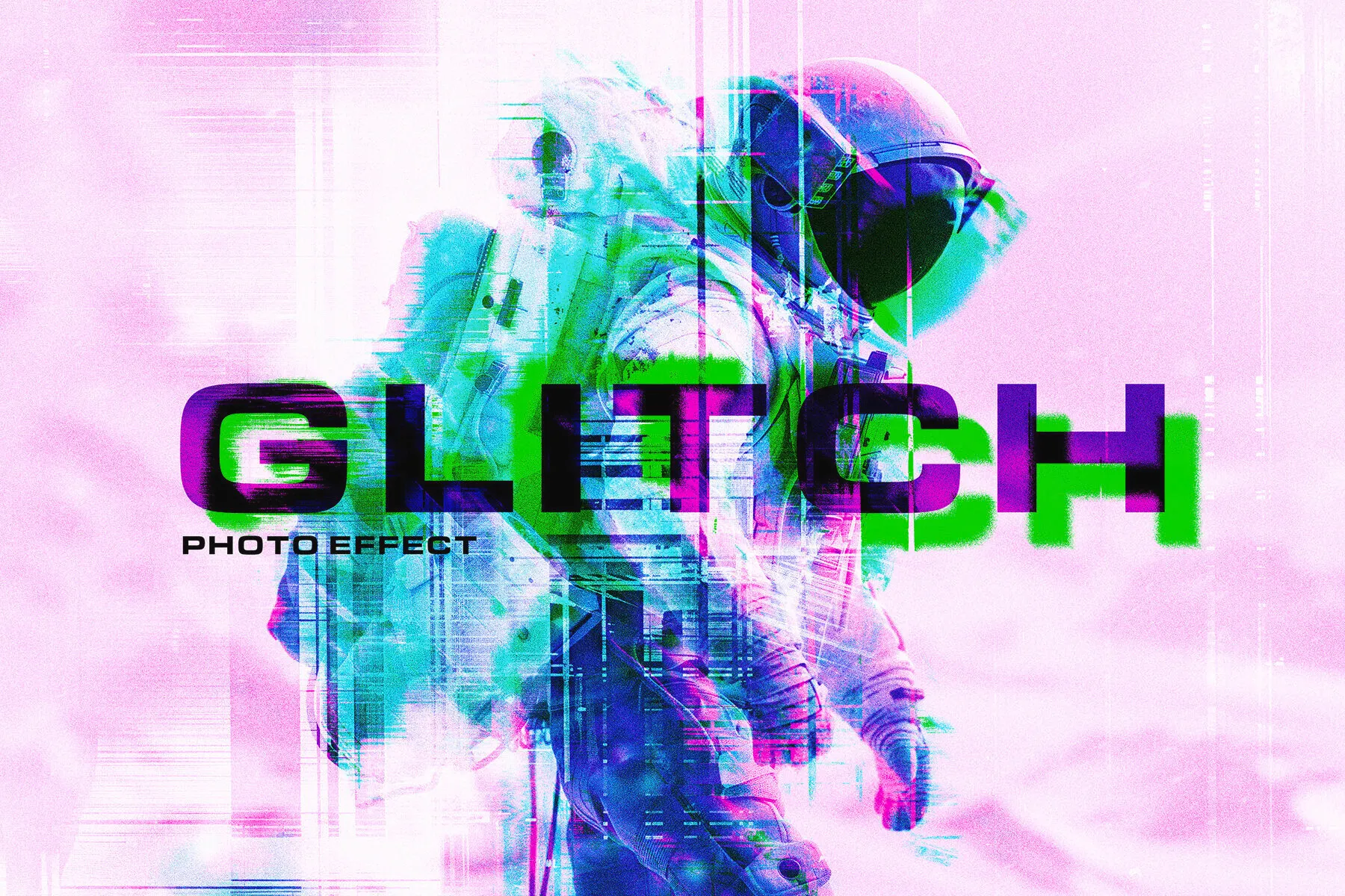 Distort Glitch Photo Effect