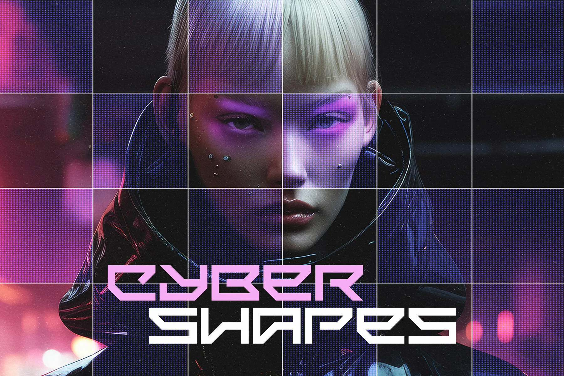 Cyber Shapes Photo Effect