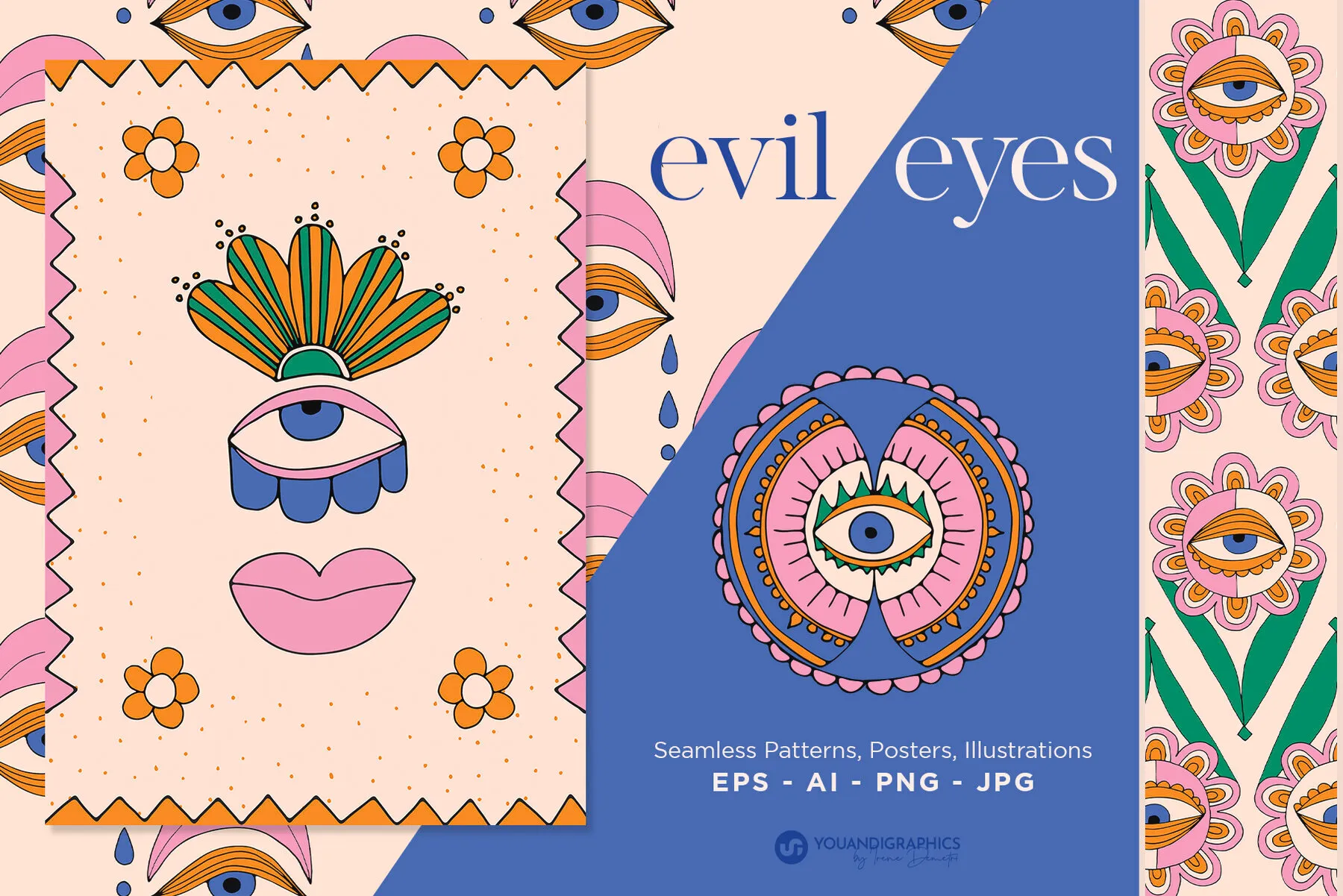 Evil Eyes Graphics Posters Patterns