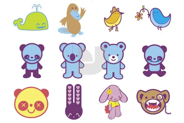 Kawaii Animals Graphics - YouWorkForThem