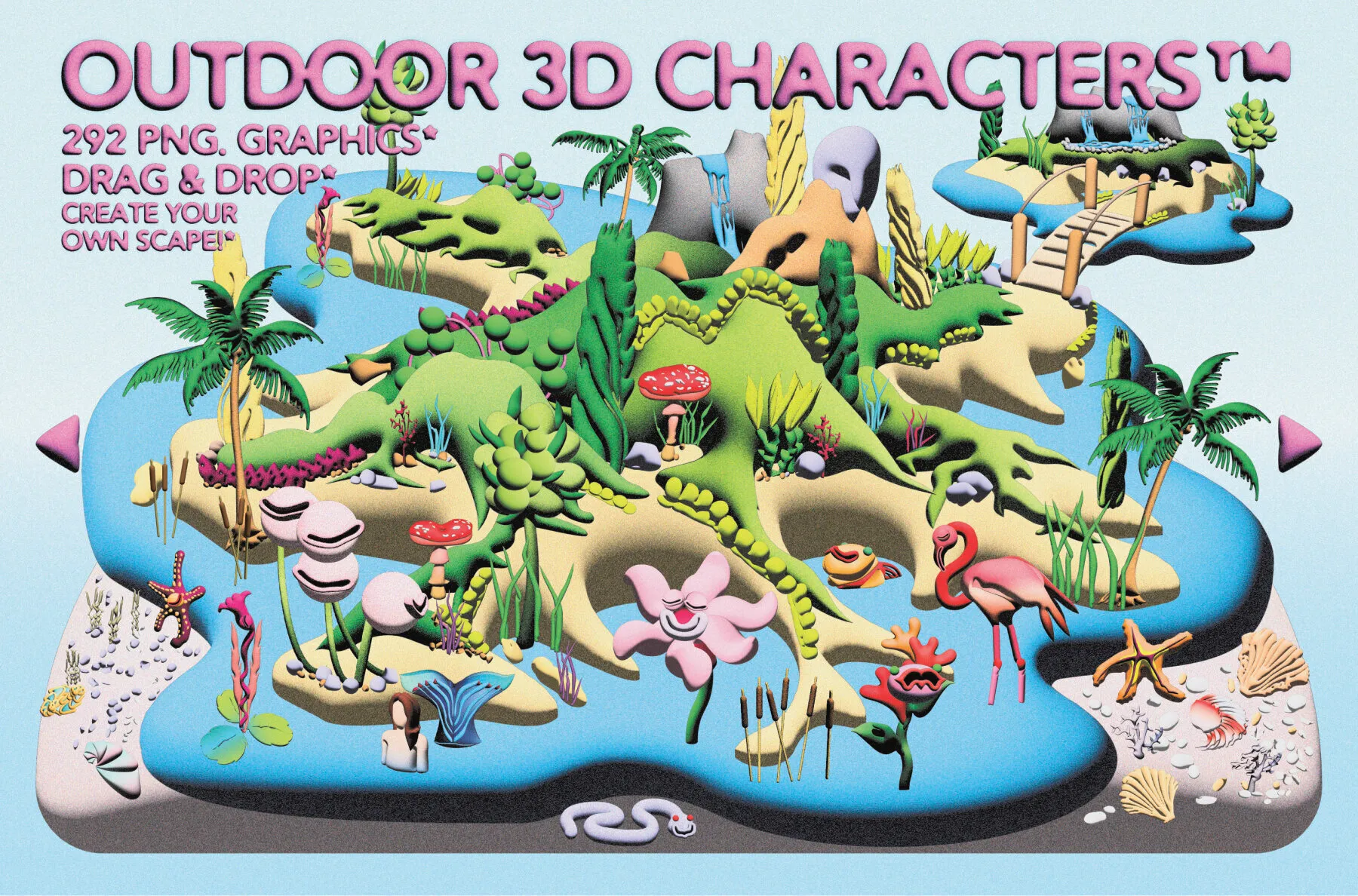 Outdoor 3D Characters