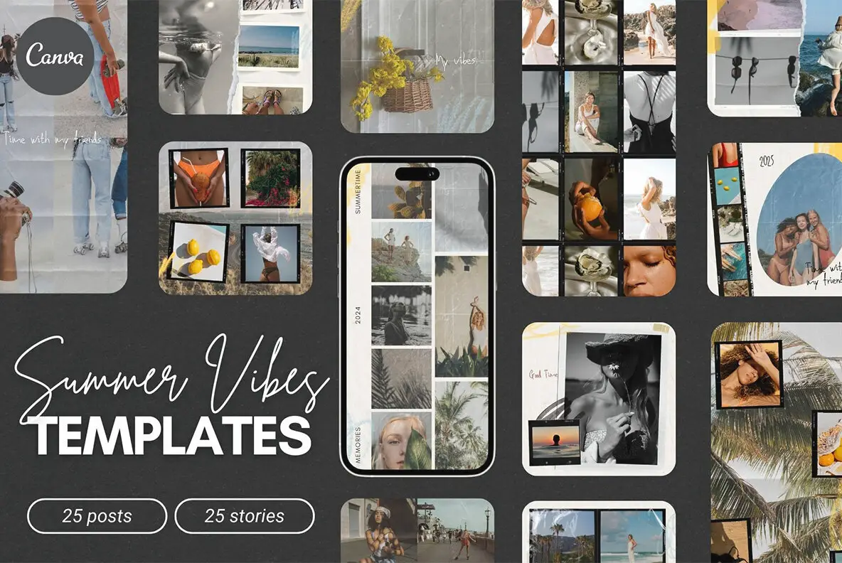 Canva Instagram Summer Templates