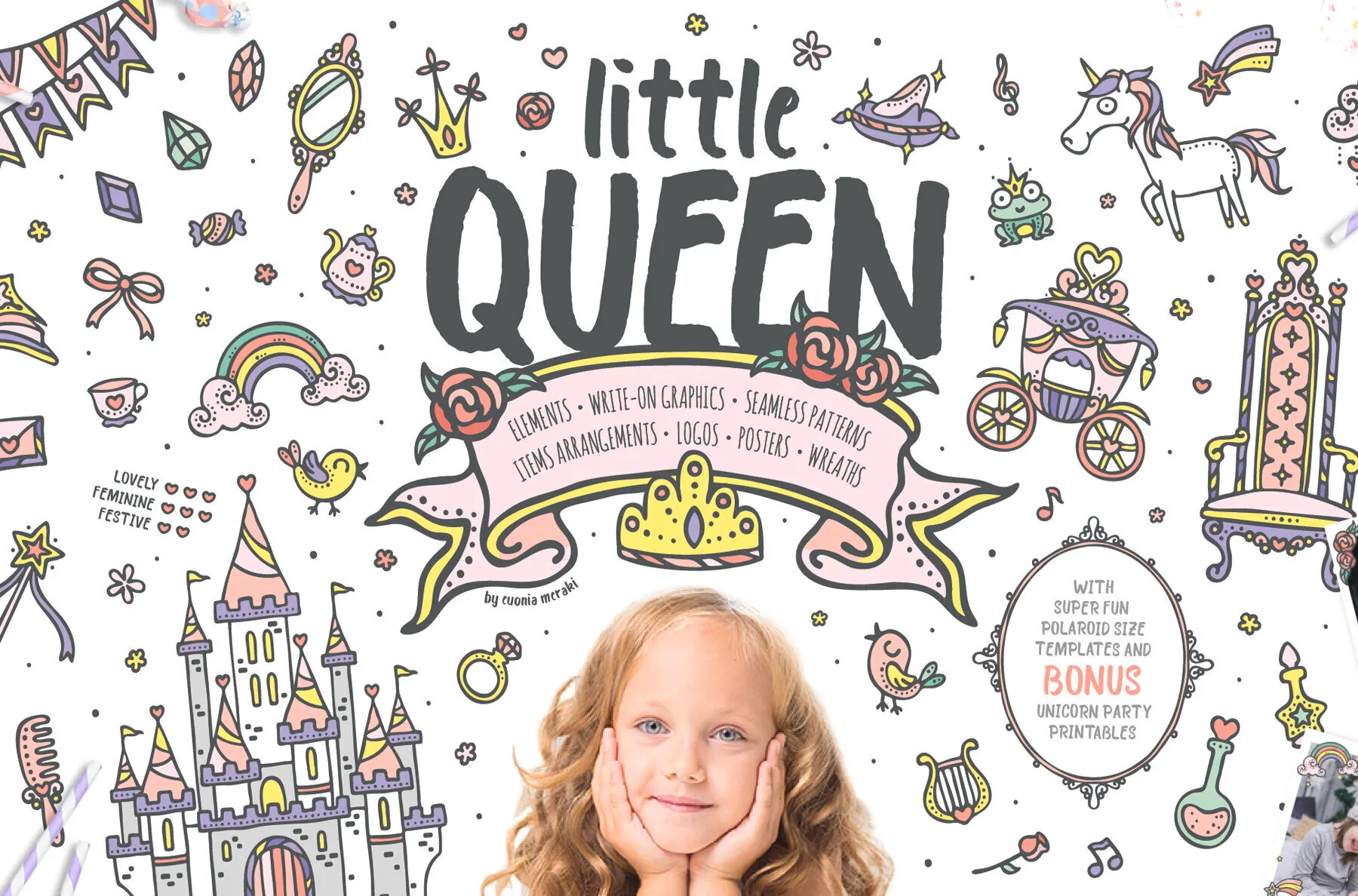 Little Queen Cute Princess Graphics