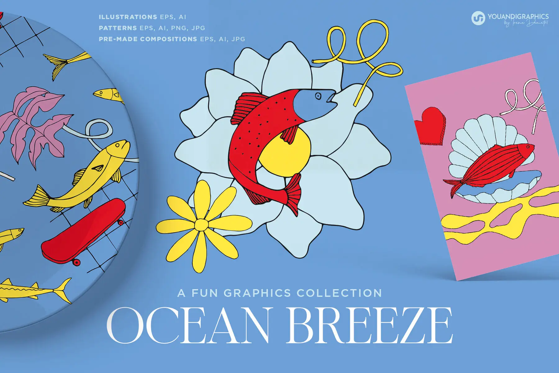 Ocean Breeze Graphics Collection