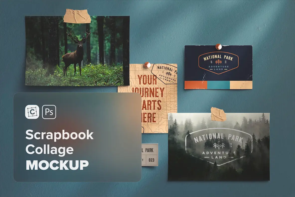 Scrapbook Collage Mockup