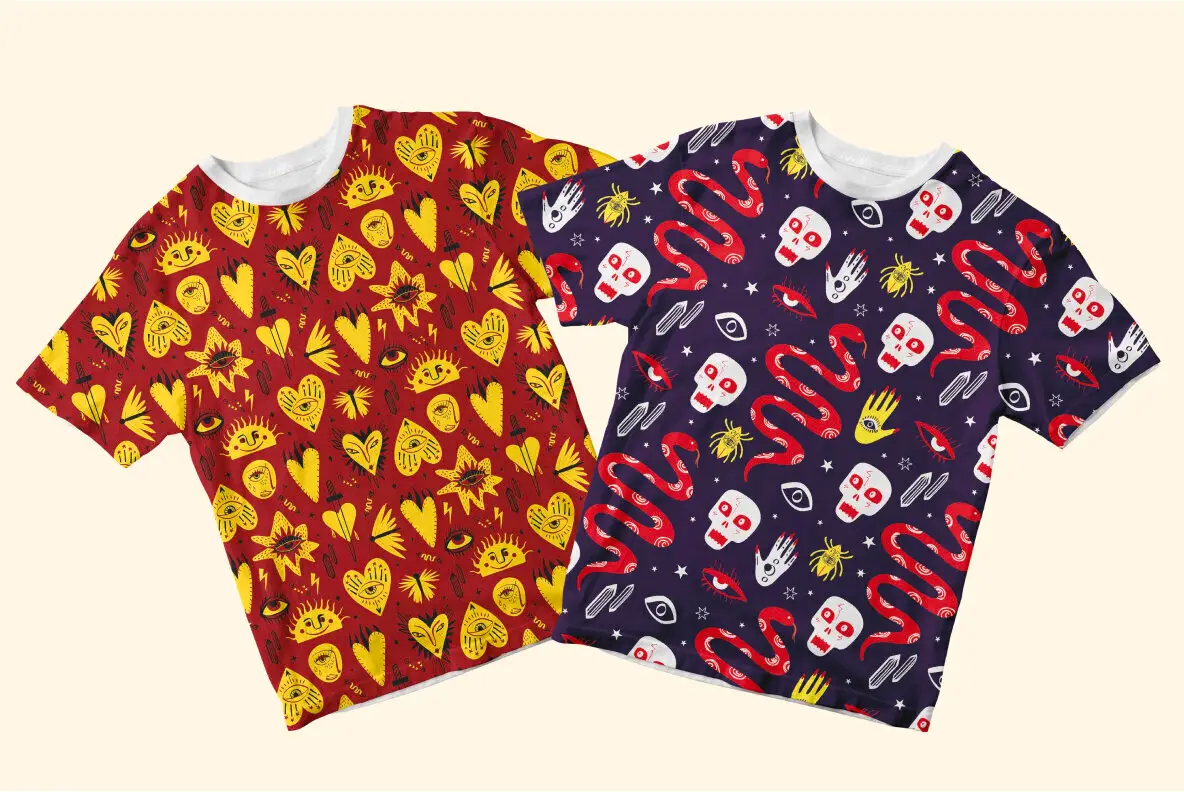 Magic Halloween seamless patterns pack Graphics - YouWorkForThem