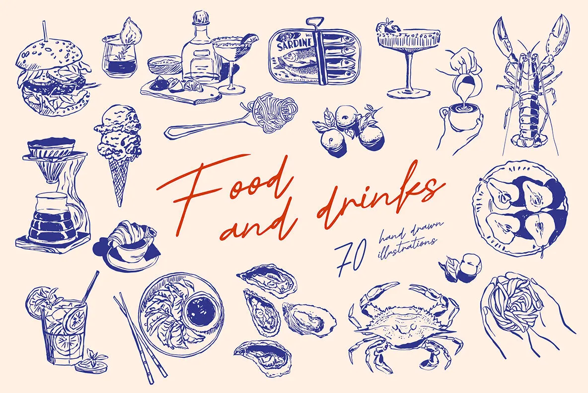 Food illustrations