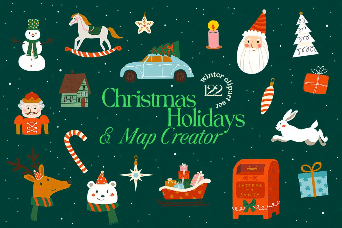 Christmas Holidays and Map Creator