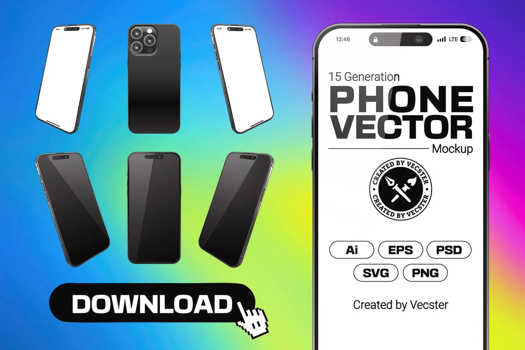 Phone Vector Mockup