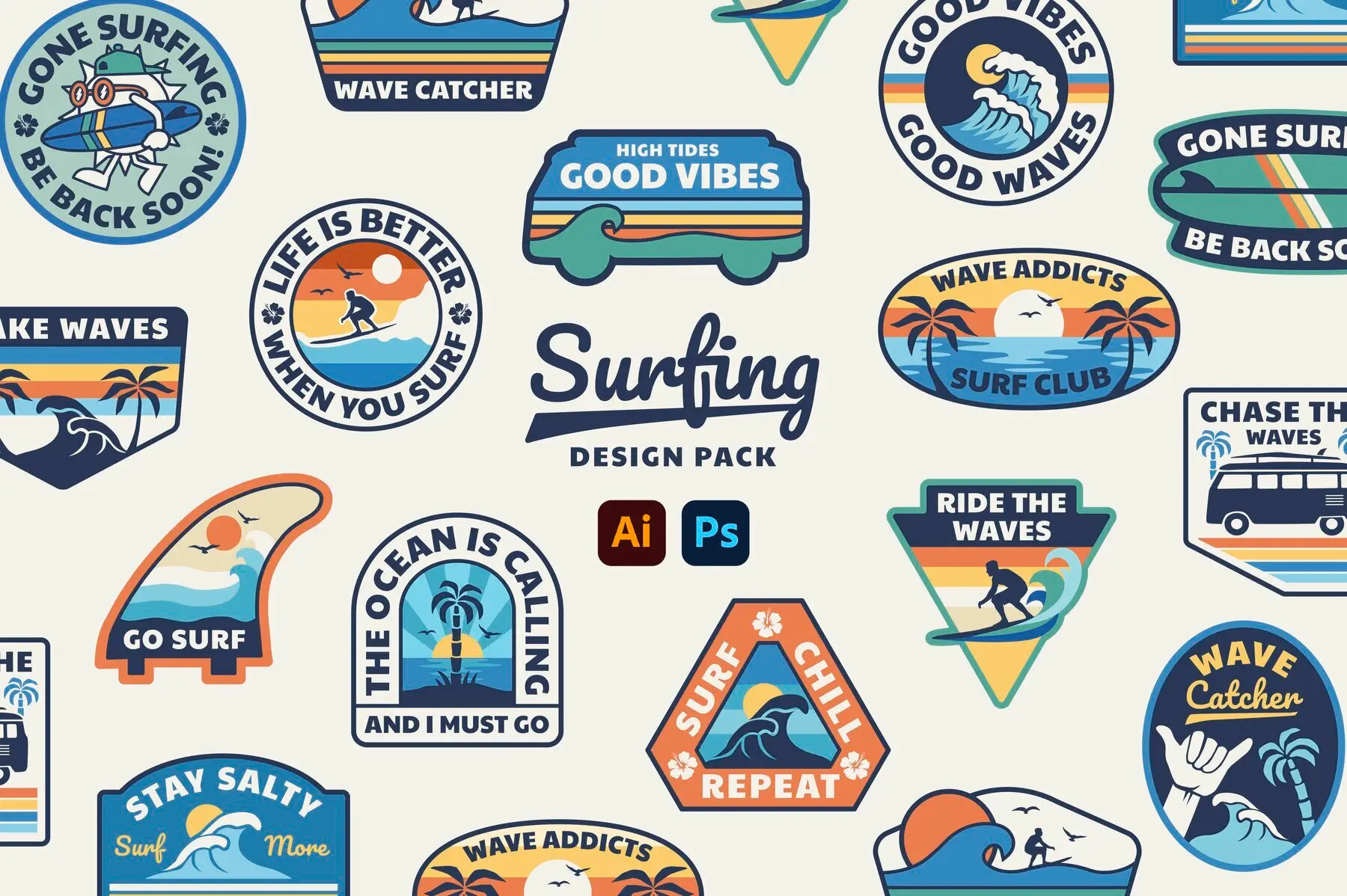 Surfing Design Pack