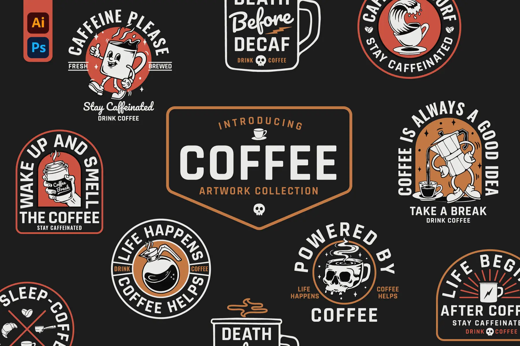 Coffee Editable Design Collection