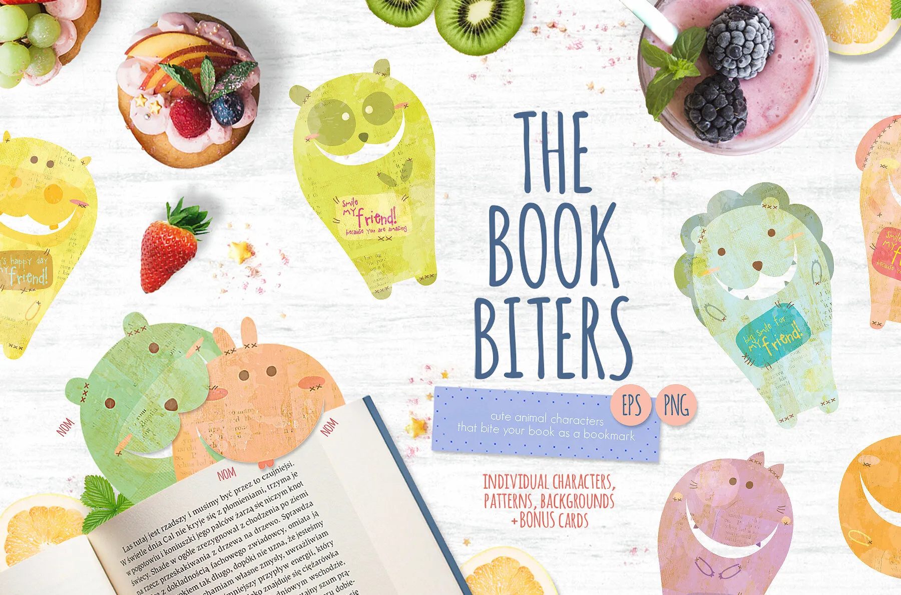 The Book Biters Cute Animal Printable