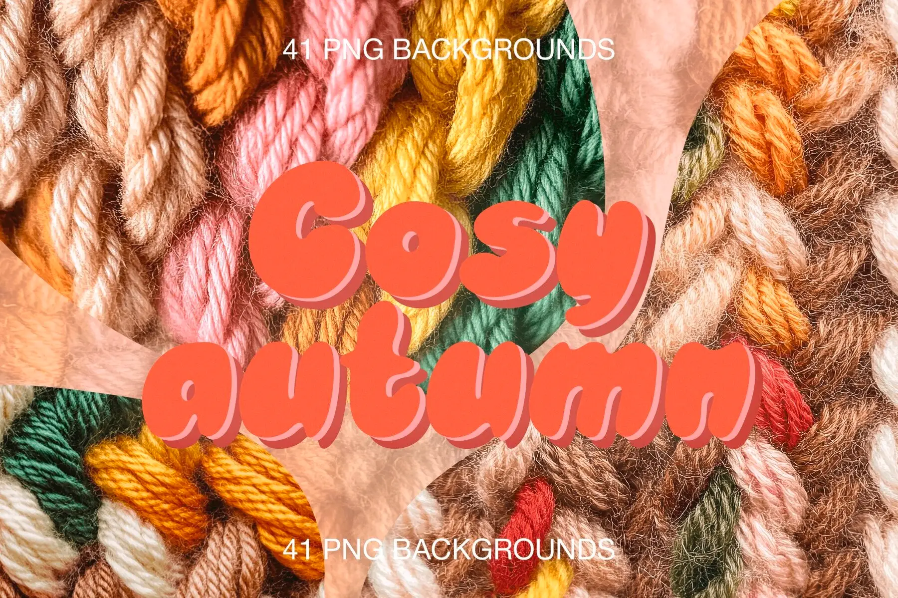 Cosy Autumn - Bold Knitting Backgrounds