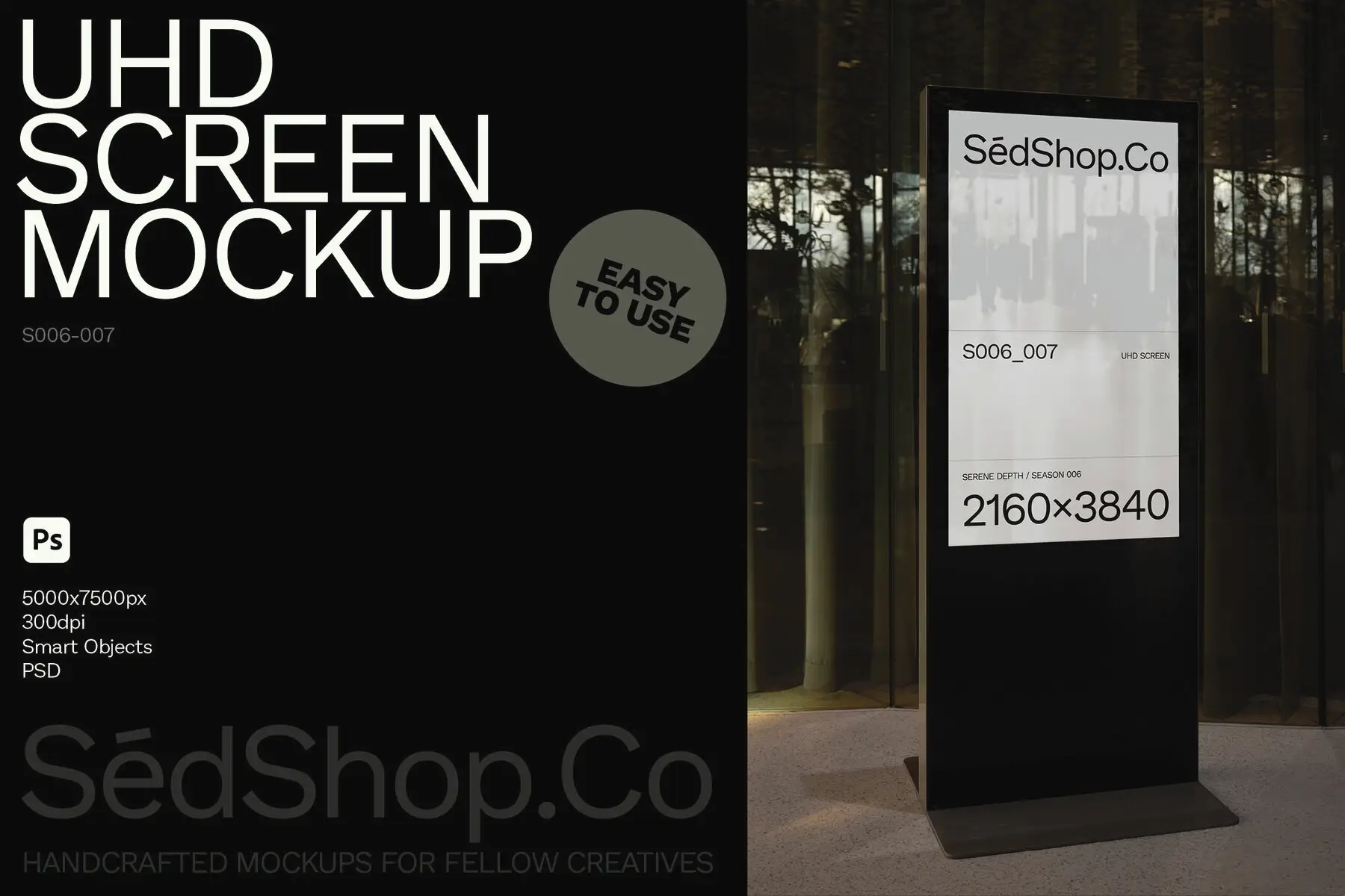 UHD Display Screen Mockup S006-007