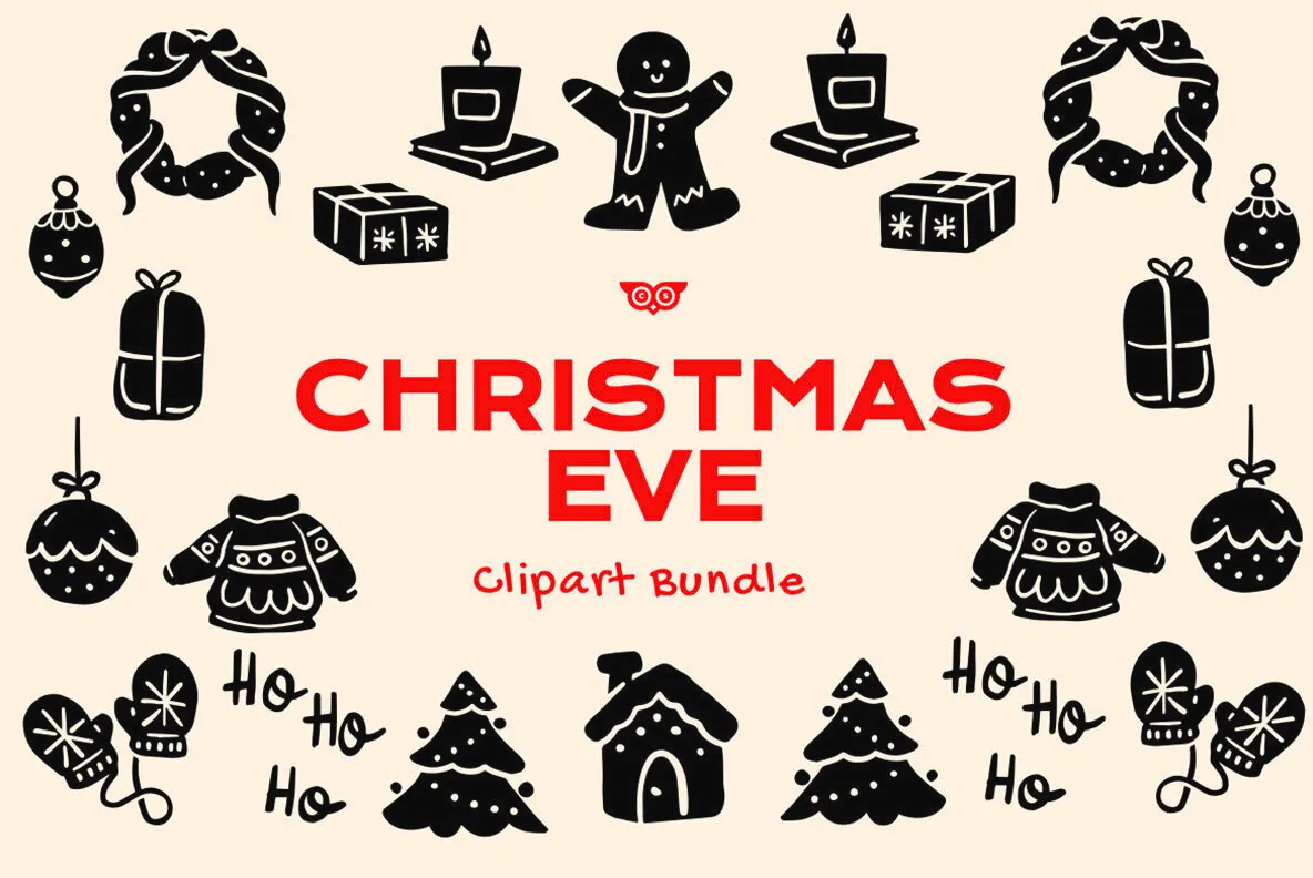 Christmas Eve Clipart Bundle