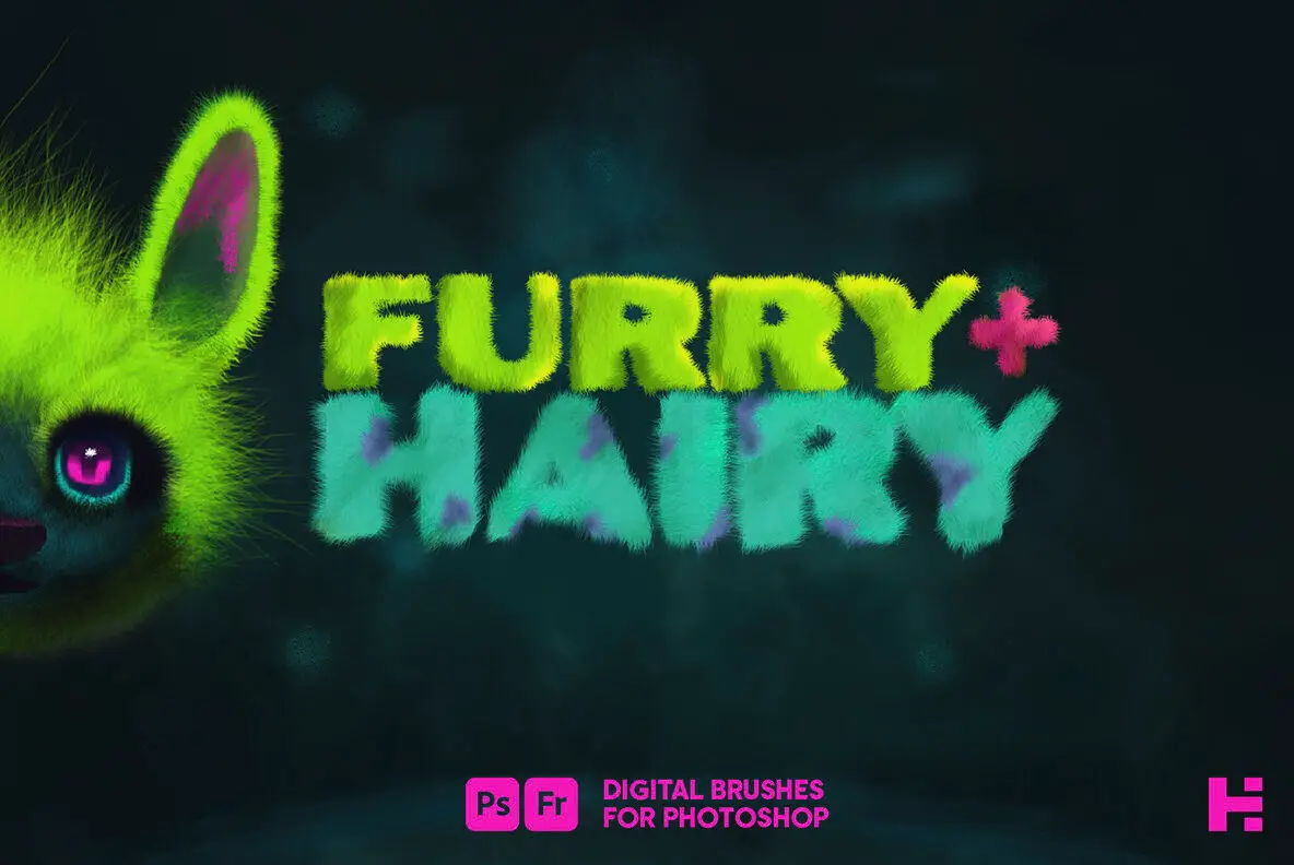 Furry and Hairy Photoshop Brushes