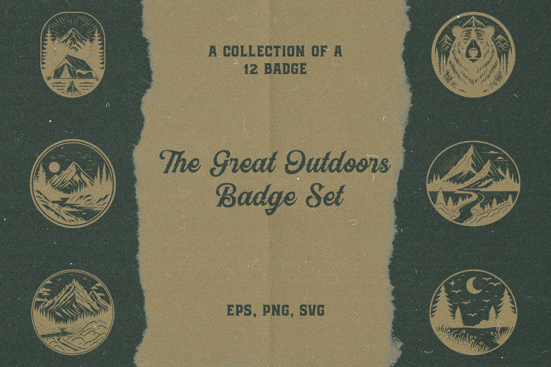 The Great Outdoors Badge Set