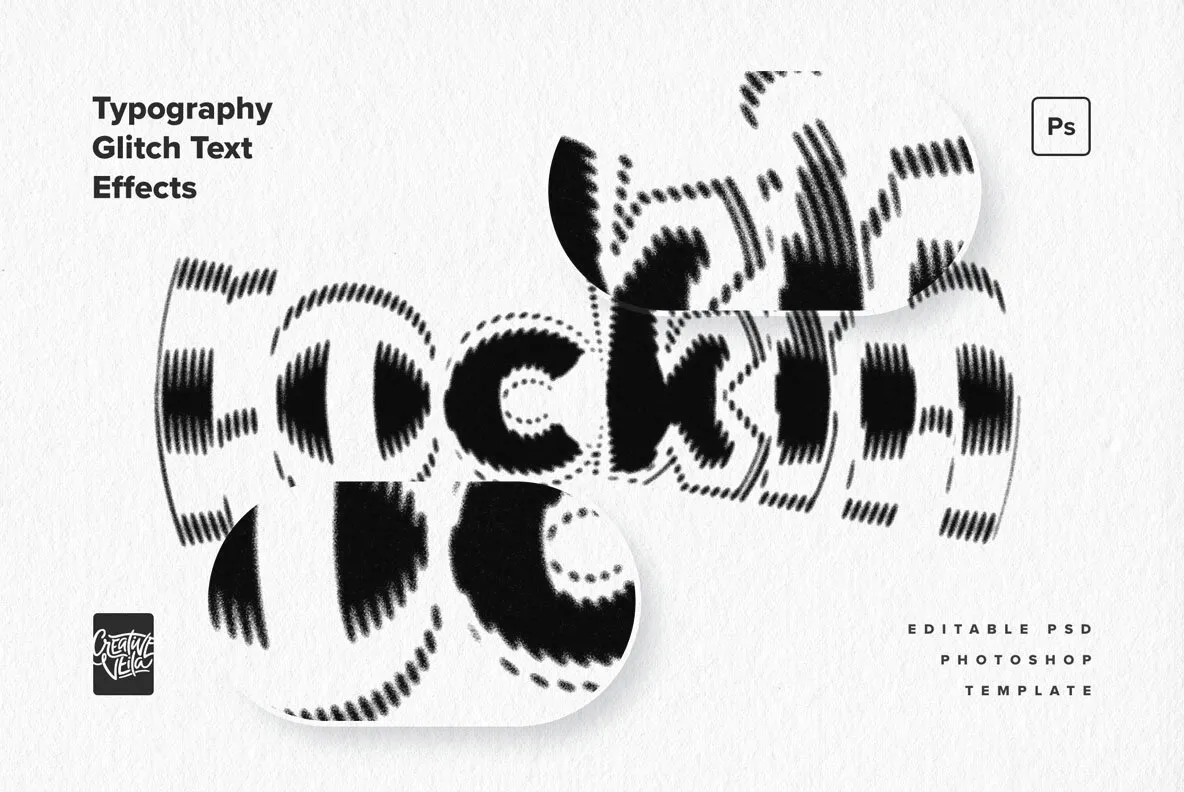 Typography Glitch Text Effects